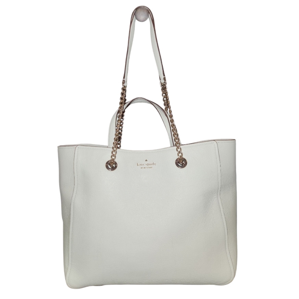Kate Spade Infinite Triple Compartment Mint Leather Tote Bag - Picture 2 of 7